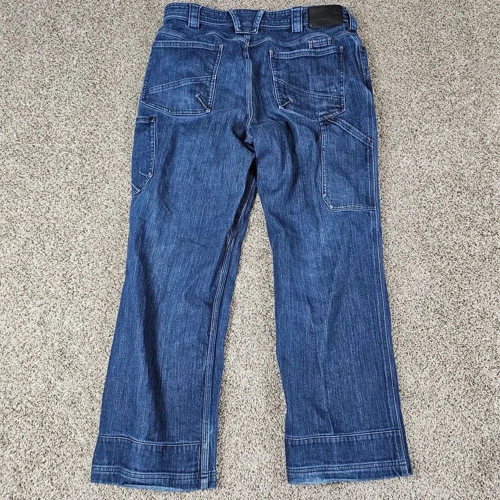 Duluth Alaskan Hardgear Jeans Mens 35x28 Cordura Stretch Cargo Utility Workwear